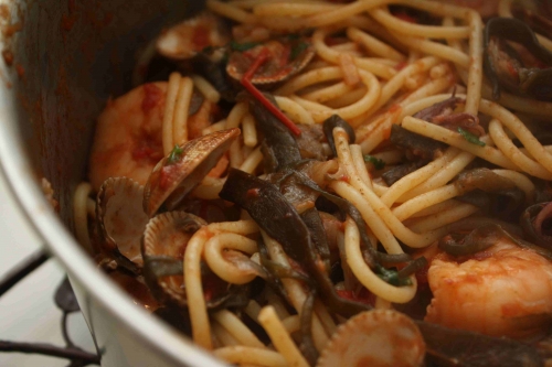 Spaghetti aux fruits de mer et haricot de mer (8).jpg