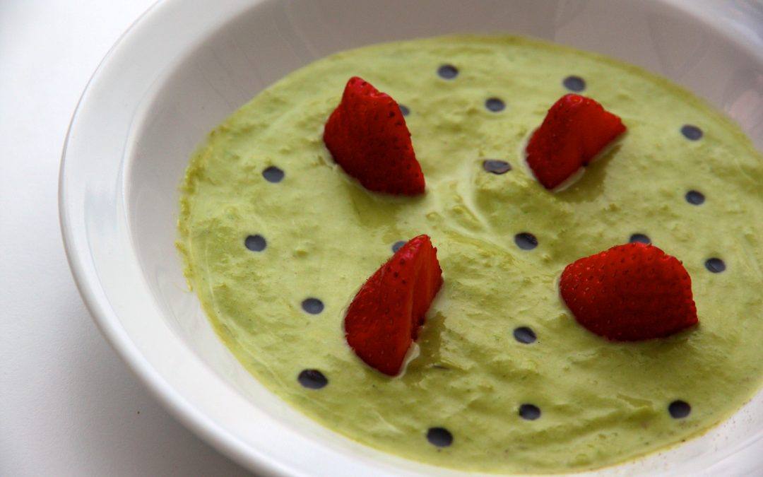 Crème d’asperges vertes aux fraises et balsamique