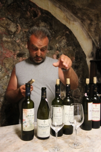 Santorin, vins grecs, Assyrtiko, Domaine Sigalas, Hatzidakis