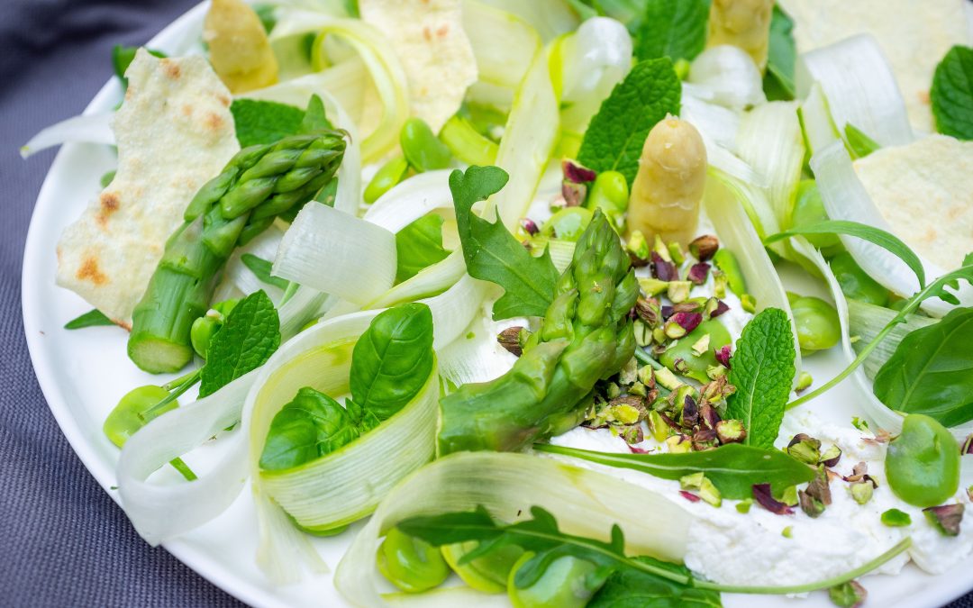Salade d’asperges aux fèves